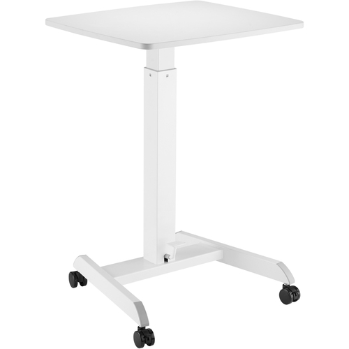 Desk, Sit/Stand, Mobile, White