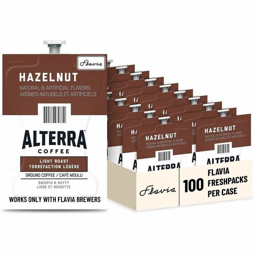 Coffee, Freshpack, Medium Roast, Hazelnut, 0.23 Oz, BN 100/CT