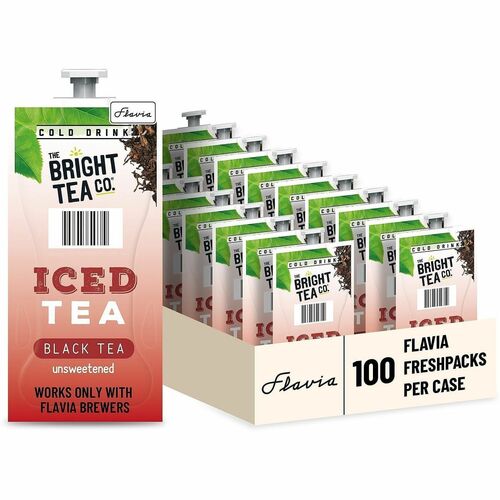 Tea, Bright Tea Co, Black, Unsweetened, Freshpack, MI 100/CT