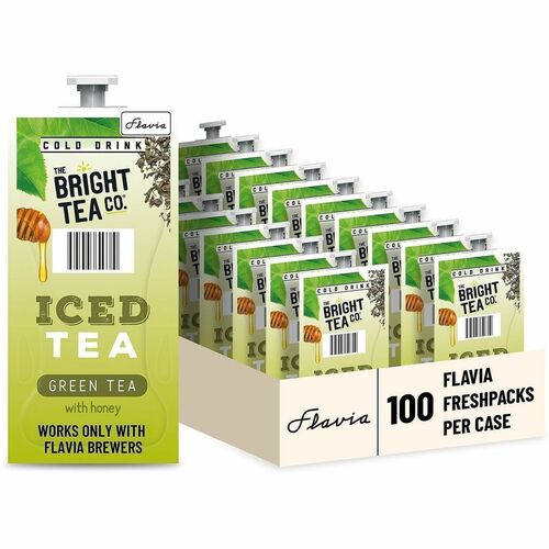 Tea, Bright Tea Co, Green with Honey, Freshpack, Black 100/CT