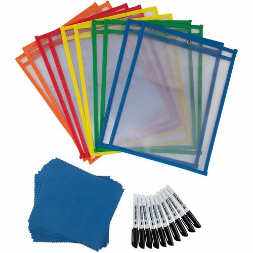 Pocket, Dry Erase, Class Pack