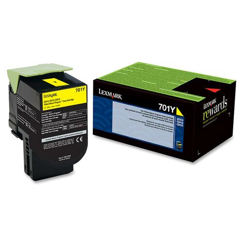 Catridge, Toner, Return, Yellow, 701Y