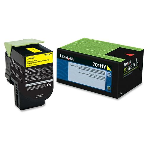 Cartridge, Toner, Returnable, Yellow, 701HY