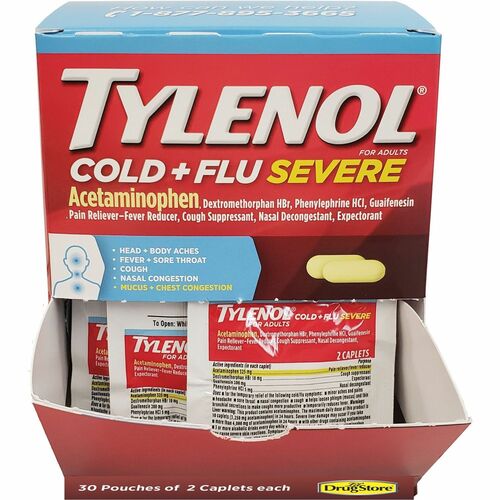 Medicine, Tyl Cold & Flu, 30 30/BX