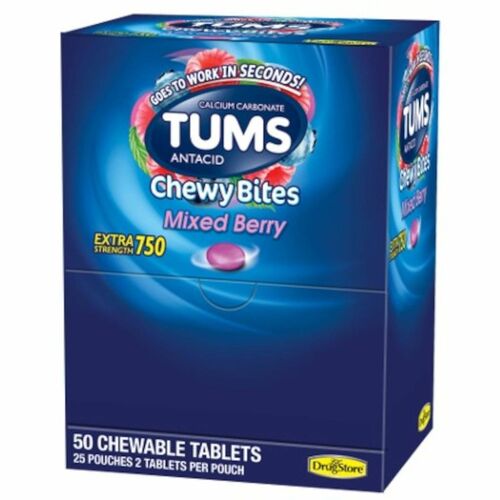 Tums, Chewy, Mix Berry, Individual 25/BX