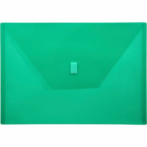 Envelope, Poly, Side, 13 x 9, Green