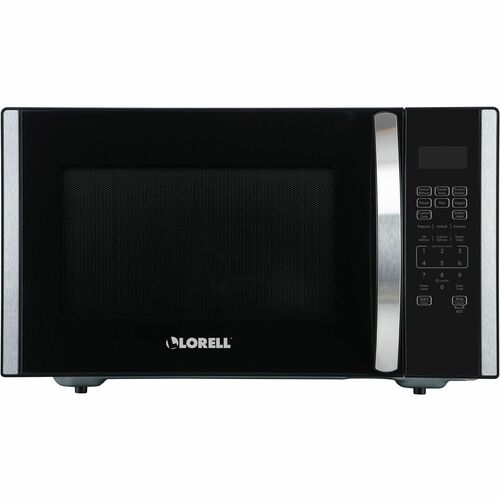 Microwave, 1.6 Cu Ft, 21-3/4"Wx19-1/10"Lx12-9/10"H, Black/Silver