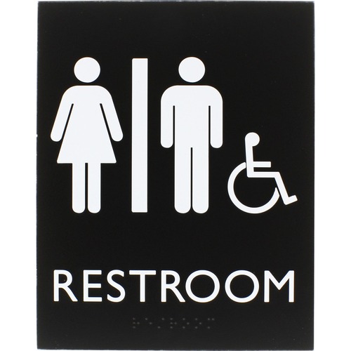 Sign, 8.5x6.75 ADA, Unisex, Accent