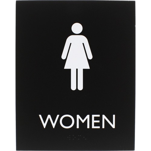 Sign, 8.5x6.75, ADA, Womens, RR