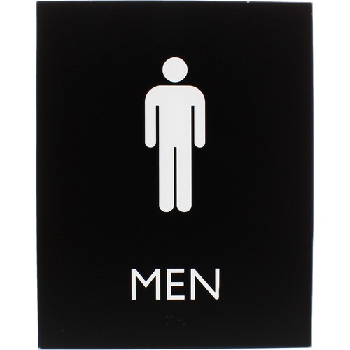 Sign, 8.5 x 6.75, ADA, Men, RR