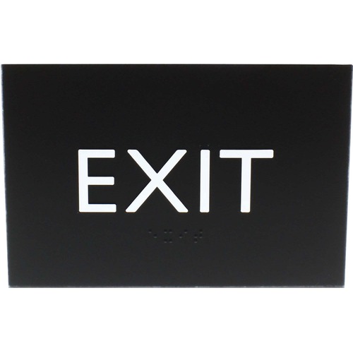 Sign, 4.5" x 6.75", ADA, Exit