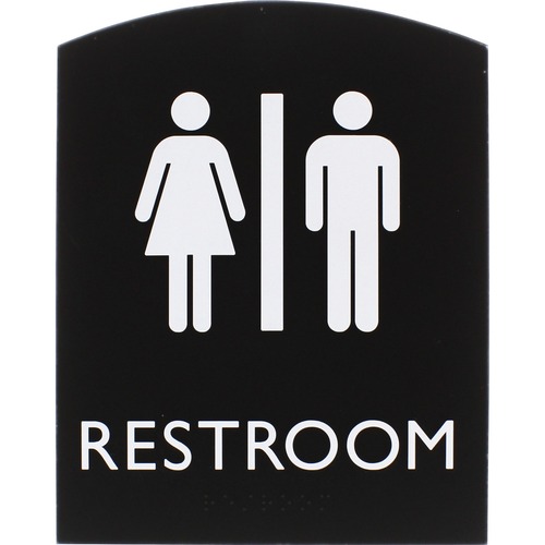Sign, 8.5x6.75, ADA, Unisex, ACH