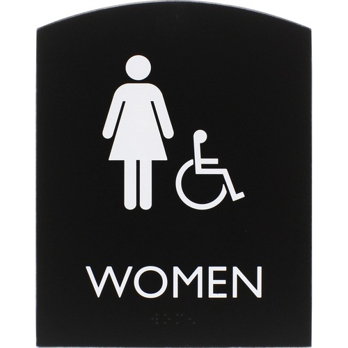 Sign, 8.5x6.75, ADA, Women, Accessible