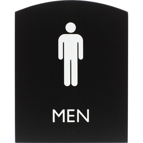 Sign, 8.5x6.75, ADA, Men, RR, AR