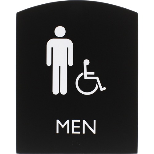 Sign, 8.5x6.75, ADA, Men, Accessible