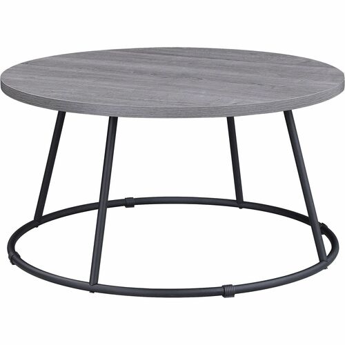 Table, Coffee, Round, 32, White Charcoal