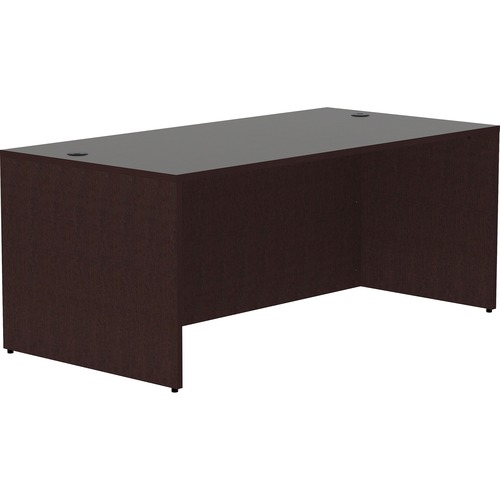 Desk Shell, Rectangular, 72" x 36" x 29-1/2", Espresso