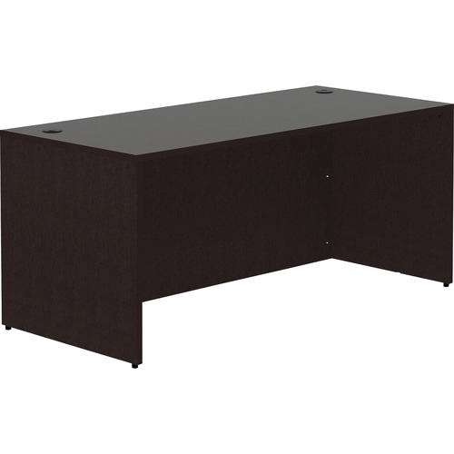 Desk Shell, Rectangular, 66" x 30" x 29-1/2", Espresso