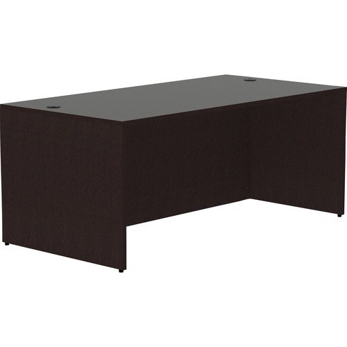 Desk Shell, Rectangular, 48" x 30" x 29-1/2", Espresso