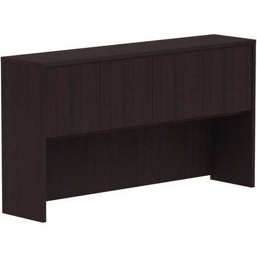 Hutch, With Doors, 66" x 15" x 36", Espresso