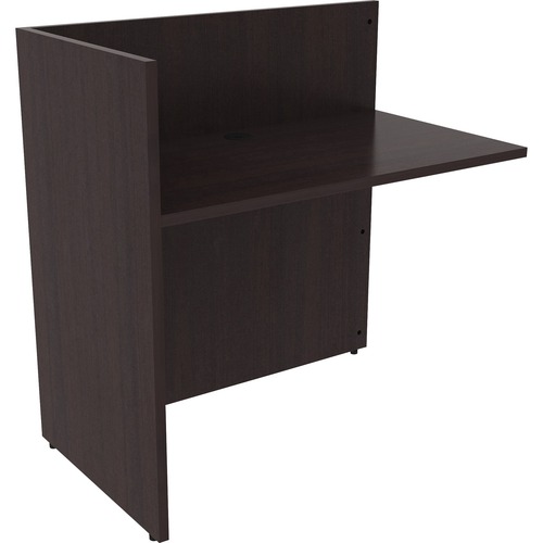 Reception Return, 42" x 24" x 41-1/2", Espresso