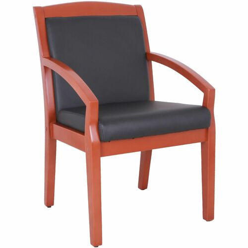 Chair, Guest, Black/Cherry, Fabric