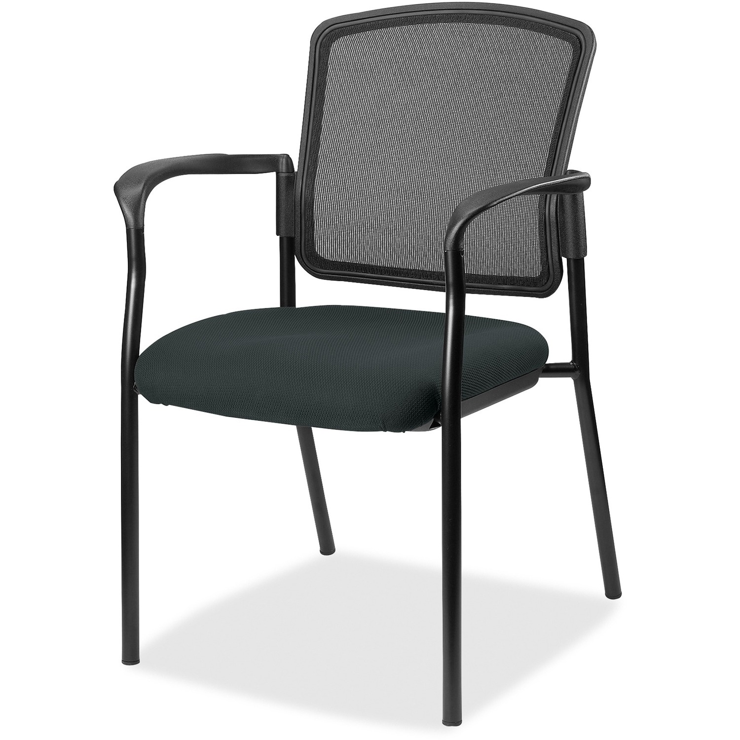 Guest Chair, Vinyl Seat, With Arms, 25-4/5"x20"x32", Dillon Black