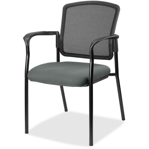 Guest Chair, Fabric Seat, With Arms, 25-4/5"x20"x32", Expo Fog