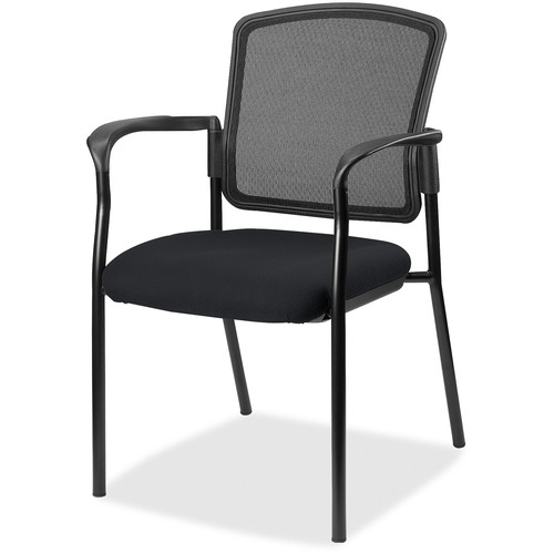 Guest Chair, Fabric Seat, With Arms, 25-4/5" x 20" x 32", Insight Ebony