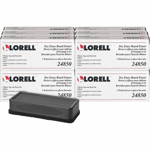 Eraser, Board, Dry Erase, Black 12/BX