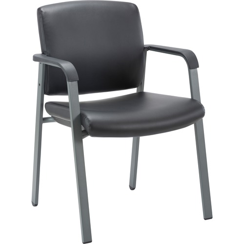 Chair, Guest, Antimicrobial Vinyl, 23-1/2"x22-2/5"x32-4/5", Black