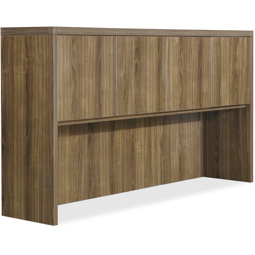 Top 1-1/2", Hutch With Doors 15" x 66" x 37", Walnut