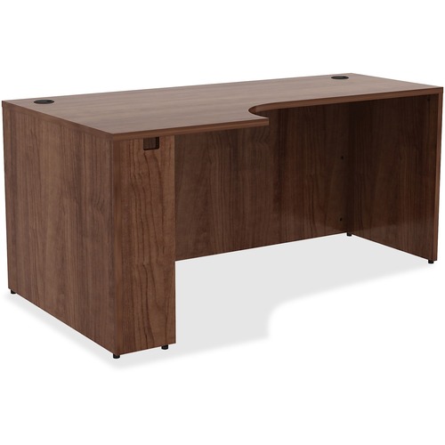 Left Corner Credenza, 66" x 36" x 29-1/2", Walnut