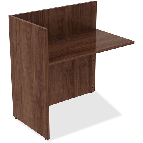 Reception Return, 42" x 24" x 41-1/2", Walnut