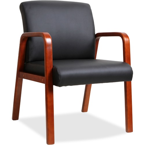 Chair, Guest, Wood, Black/Cherry