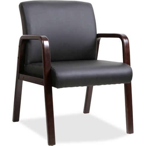 Chair, Guest, Wood, Black/Espresso