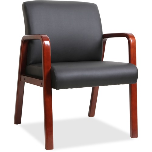 Chair, Guest, Wood, Black/Mahogany