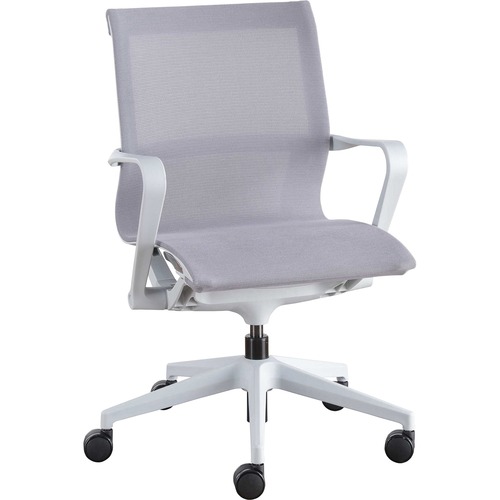 Chair, Mid Back, Mesh, Gray