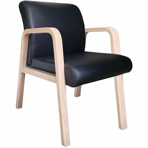 Chair, Guest, Wood, Black/Me