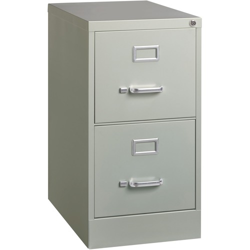 File, Vertical, 2 Drawer, 22", Letter, Gray
