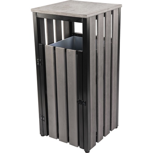 Waste Bin, Outdoor, 15-3/4"x15-3/4"x33-3/5", CCL