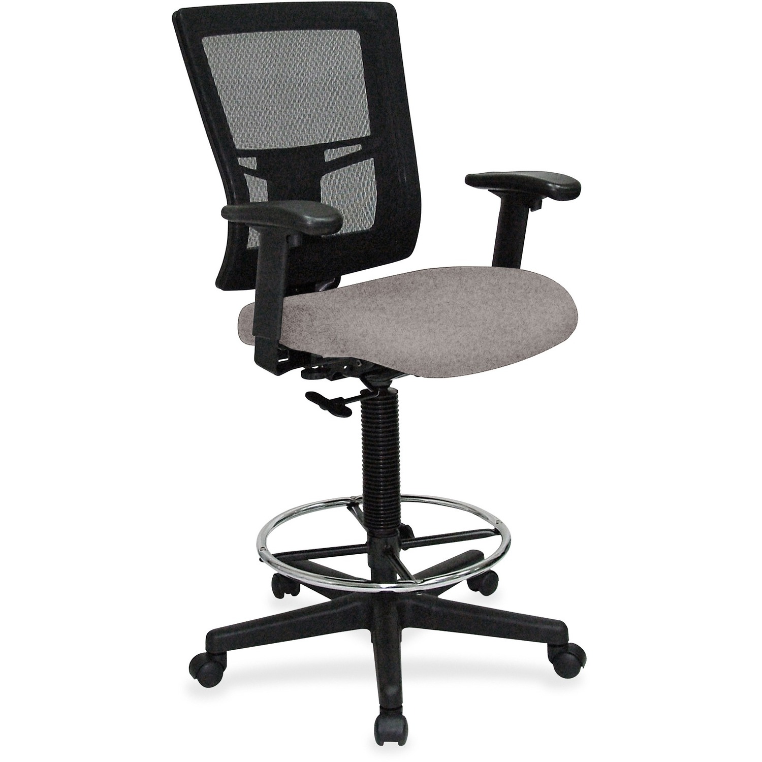 Drafting Stool, Vinyl Seat, 27" x 25" x 15", Castillo Metal