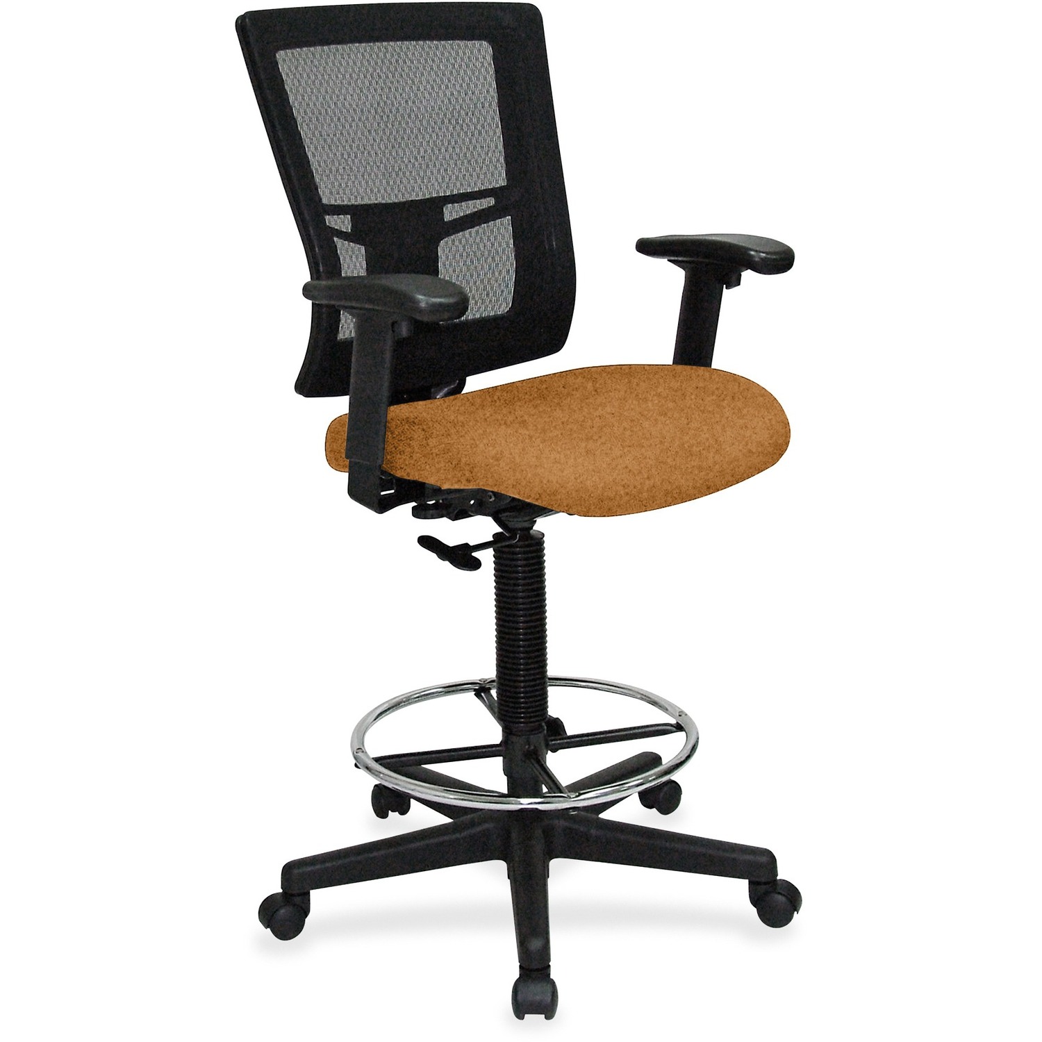 Drafting Stool, Vinyl Seat, 27"x25"x15", Dillon Fiesta