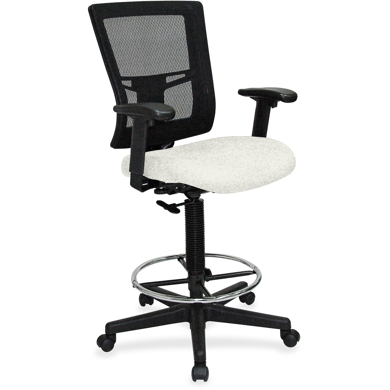 Drafting Stool, 27" x 25" x 15", Snow