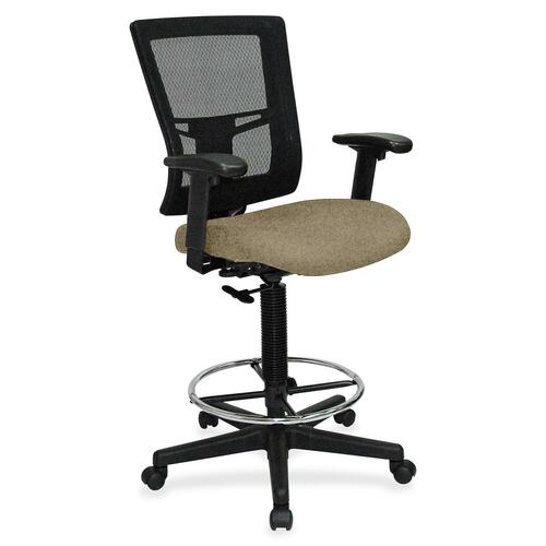 Drafting Stool, Fabric Seat, 27" x 25" x 15", Expo Latte