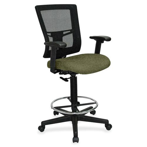 Drafting Stool, Fabric Seat, 27" x 25" x 15", Expo Leaf
