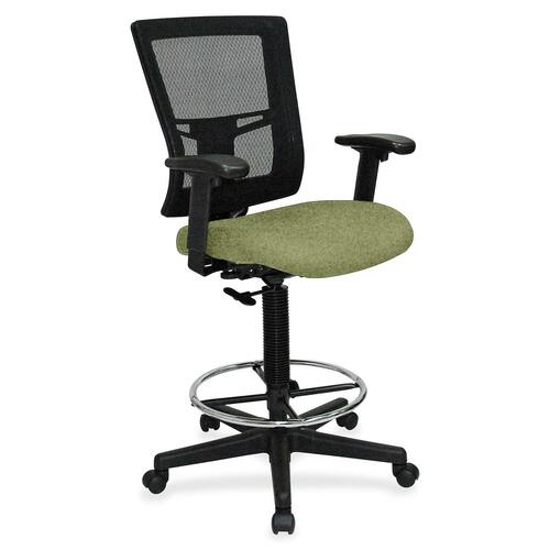 Drafting Stool, Fabric Seat, 27" x 25" x 15", Fuse Cress