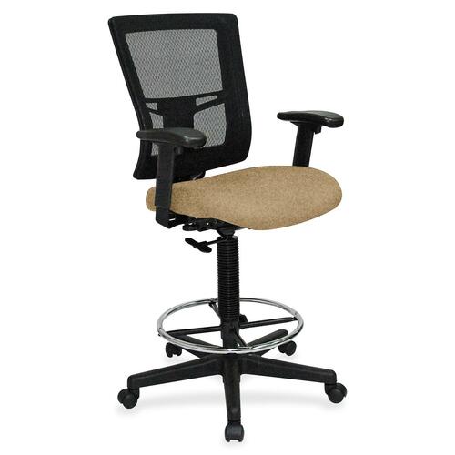 Drafting Stool, Fabric Seat, 27" x 25" x 15", Perfection Beige