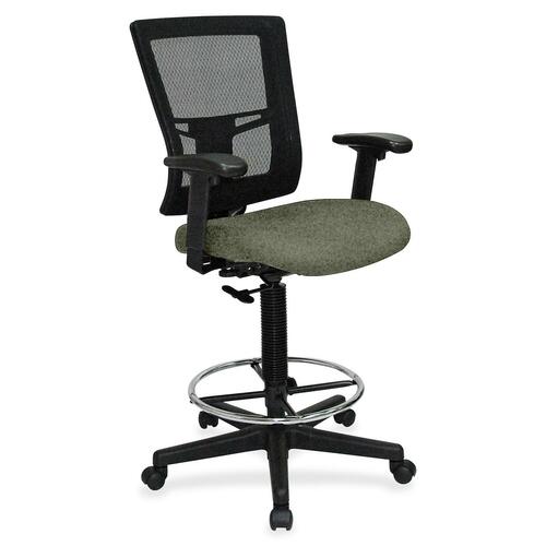 Drafting Stool, Fabric Seat, 27" x 25" x 15", Shire Sage