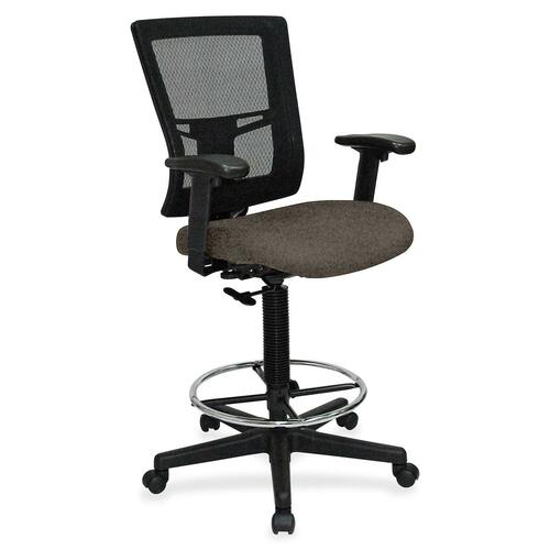Drafting Stool, Fabric Seat, 27" x 25" x 15", Shire Stonewall